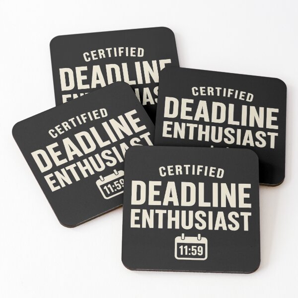 Item preview, Deadline Enthusiast - Last Minute Hero Tee (Retro & Clean) designed and sold by Work Life Tees.