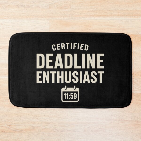 Item preview, Deadline Enthusiast - Last Minute Hero Tee (Retro & Clean) designed and sold by Work Life Tees.