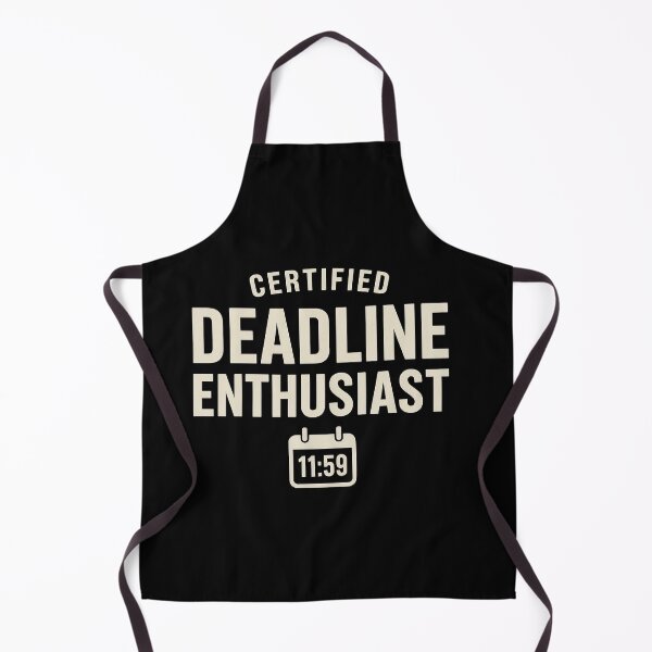 Item preview, Deadline Enthusiast - Last Minute Hero Tee (Retro & Clean) designed and sold by Work Life Tees.