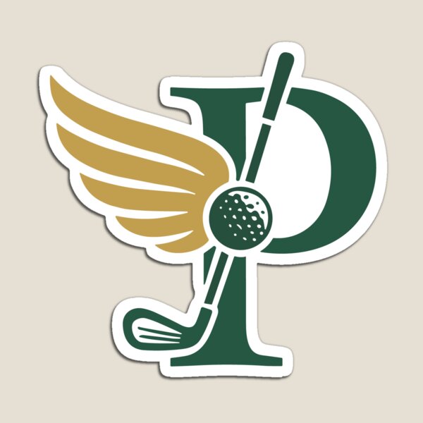 Artikelvorschau, Geflügeltes Golflogo mit Buchstabe P – Elegantes Emblem für Sport- und Golfclubs entworfen und verkauft von bayzidstock.