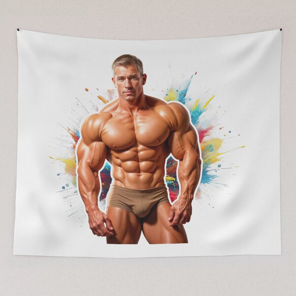 Item preview, Strength in Color: Muscular Physique with Artistic Energy designed and sold by ForeverPrintsOK.