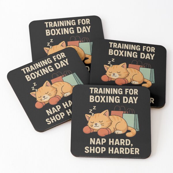 Item preview, Training for Boxing Day – Funny Cat Nap Hard Shop Harder designed and sold by SidTastic .