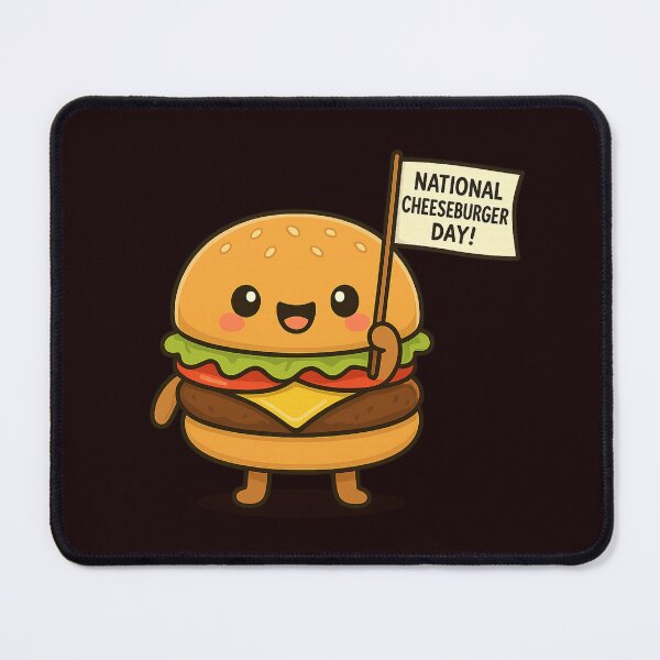 Item preview, National Cheeseburger Day – Funny Burger Lover Gift designed and sold by ViNiPu.