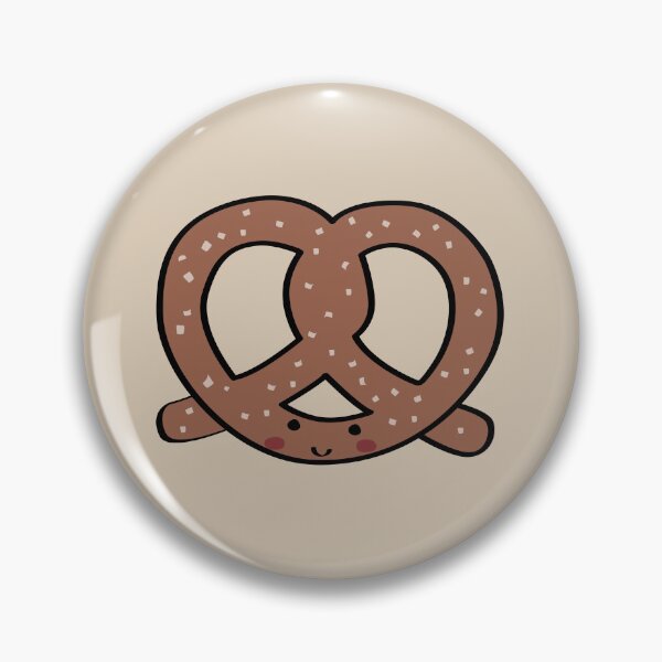 Item preview, Kawaii Pretzel - Soft Salty Snack Foodie Gift designed and sold by CutestShopEver.
