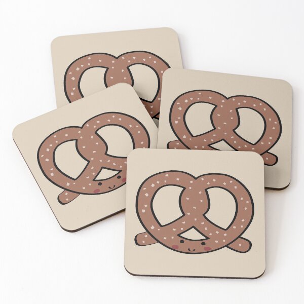 Item preview, Kawaii Pretzel - Soft Salty Snack Foodie Gift designed and sold by CutestShopEver.