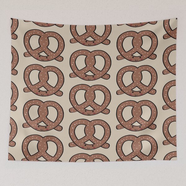 Item preview, Kawaii Pretzel - Soft Salty Snack Foodie Gift designed and sold by CutestShopEver.