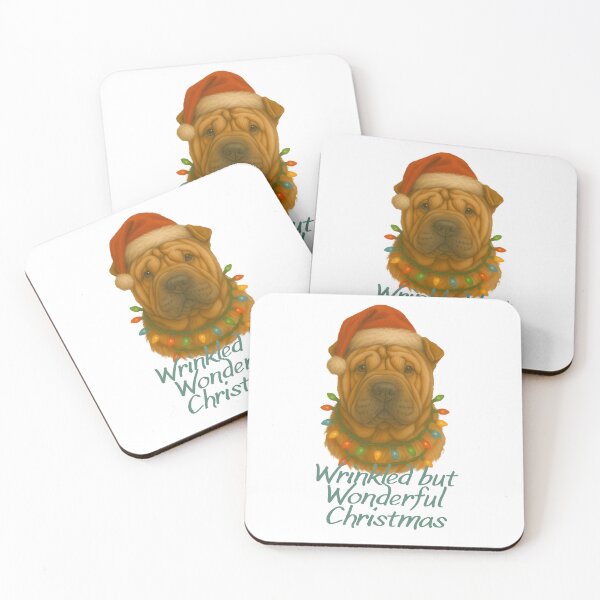 Item preview, Wrinkled but Wonderful Christmas – Funny Shar Pei Design designed and sold by SVALANART.