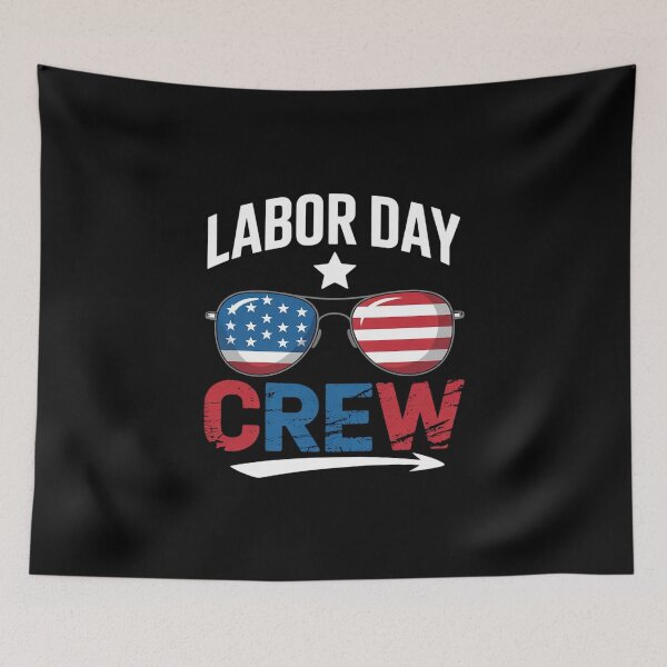 Item preview, Happy Labor Day Crew USA Flag Patriot 4th of July  designed and sold by MathisBellanger.