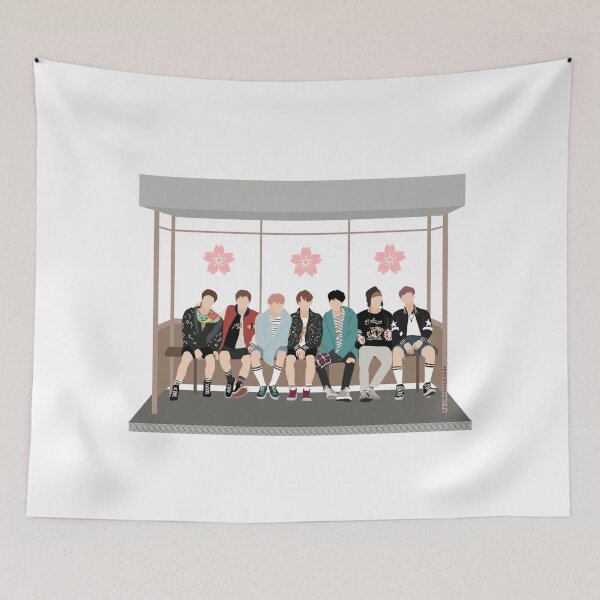 Item preview, Bus Stop Spring Day BTS designed and sold by bethesticker.