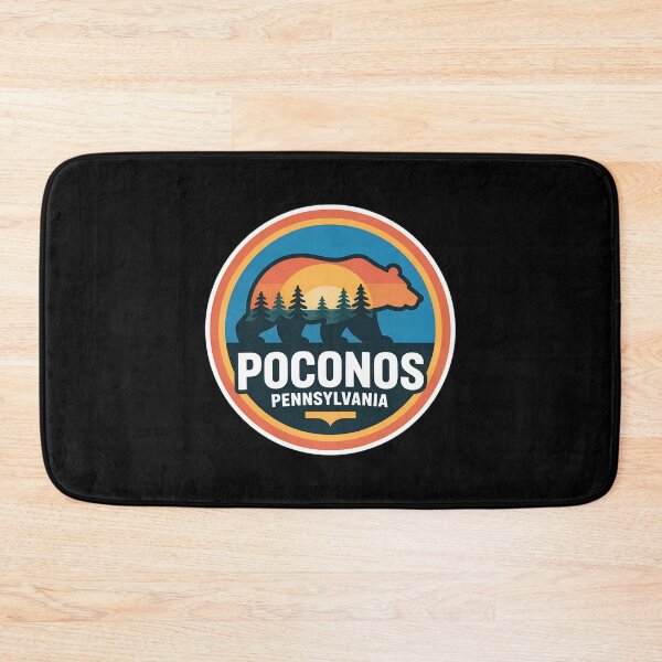 Item preview, Poconos Pennsylvania Bear– Sunset Forest Landscape  designed and sold by VividOrganica.