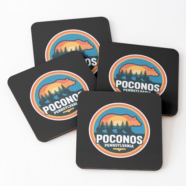 Item preview, Poconos Pennsylvania Bear– Sunset Forest Landscape  designed and sold by VividOrganica.