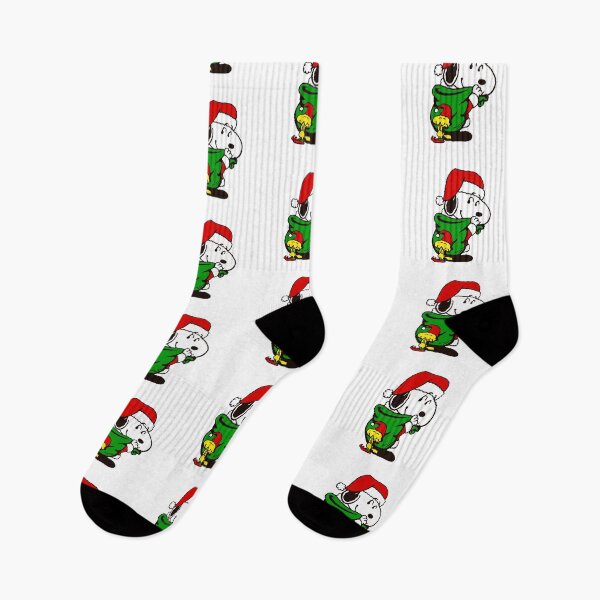 Item preview, Snoopy wearing a Santa hat and Christmas elf costume designed and sold by Polarisofficial.