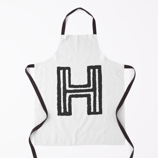 Item preview, Maze Triple-Line Letter H in Matte-Black designed and sold by uncoXab.