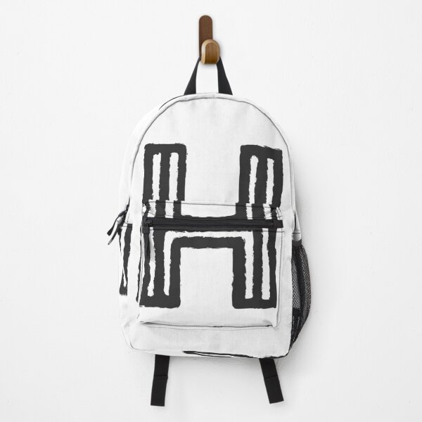 Item preview, Maze Triple-Line Letter H in Matte-Black designed and sold by uncoXab.