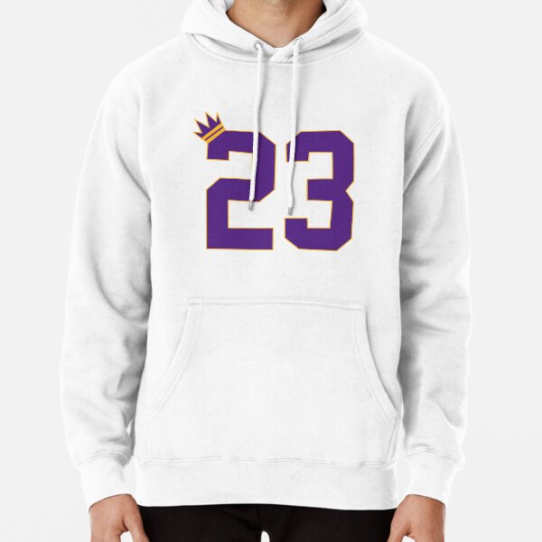 LA Lakers Nike LeBron James #23 Grey Hoodie Sweatshirt Men's Large