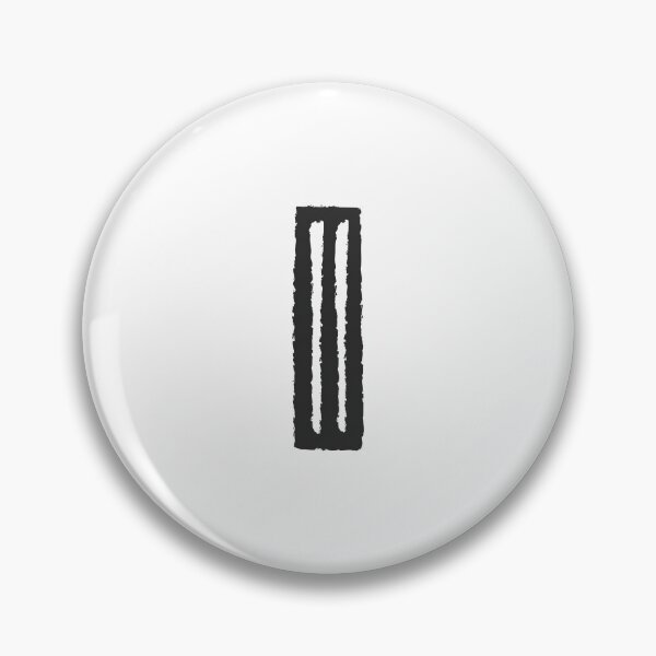 Item preview, Maze Triple-Line Letter I in Matte-Black designed and sold by uncoXab.