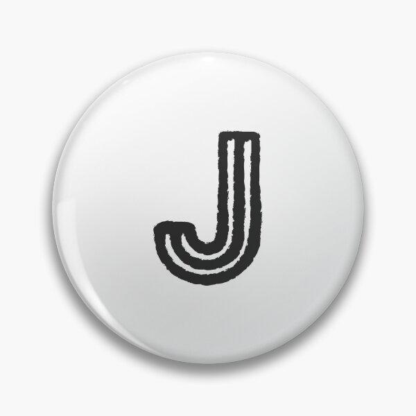 Item preview, Maze Triple-Line Letter J in Matte-Black designed and sold by uncoXab.