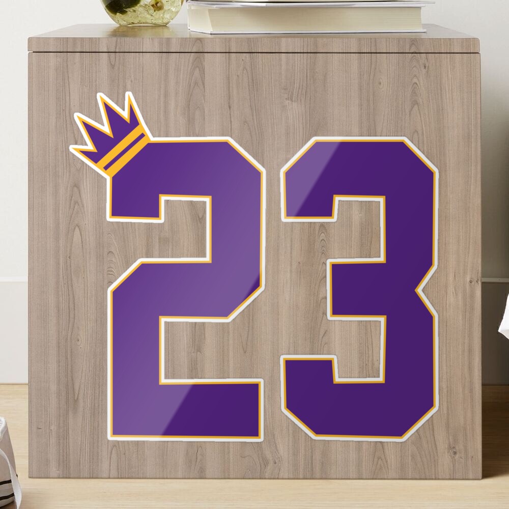 Lebron James Jersey Lakers #23 Sticker for Sale by Lumared