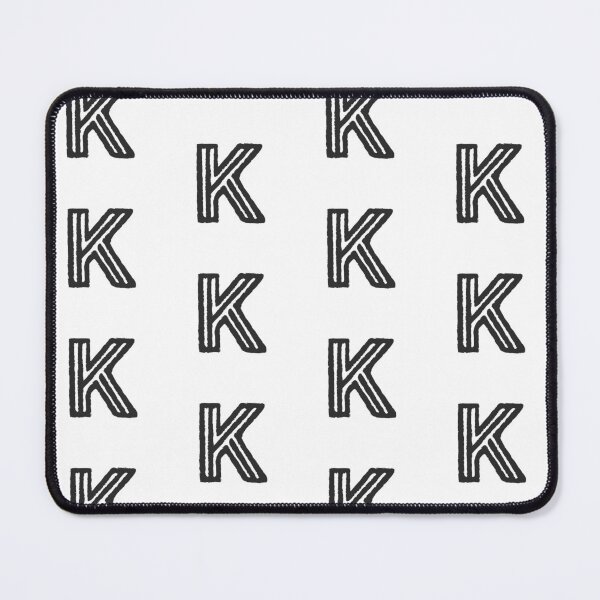 Item preview, Maze Triple-Line Letter K in Matte-Black designed and sold by uncoXab.