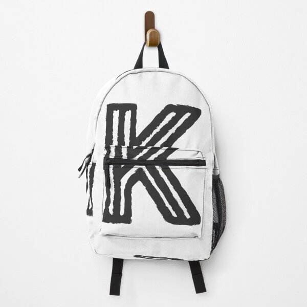 Item preview, Maze Triple-Line Letter K in Matte-Black designed and sold by uncoXab.