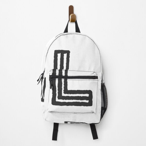 Item preview, Maze Triple-Line Letter L in Matte-Black designed and sold by uncoXab.