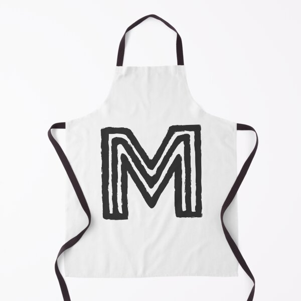 Item preview, Maze Triple-Line Letter M in Matte-Black designed and sold by uncoXab.