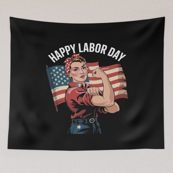 Item preview, Happy Labor Day For Women Labor Day Messy Bun USA Flag 13  designed and sold by MathisBellanger.
