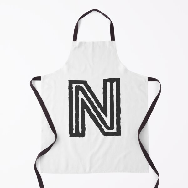 Item preview, Maze Triple-Line Letter N in Matte-Black designed and sold by uncoXab.