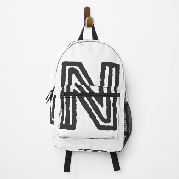Item preview, Maze Triple-Line Letter N in Matte-Black designed and sold by uncoXab.