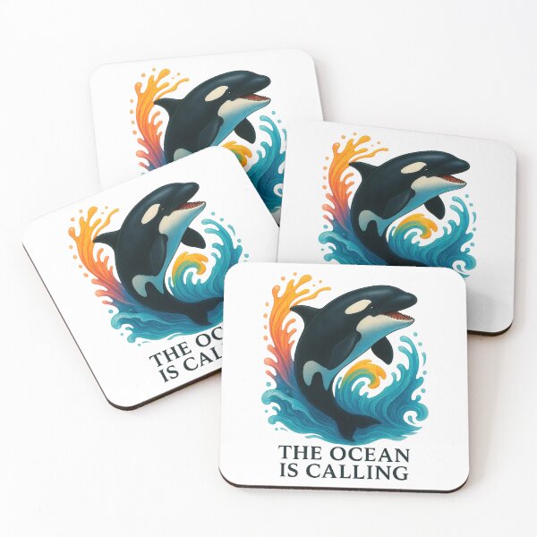 Item preview, Orca Killer Whale Art – The Ocean Is Calling | Vibrant Ocean Waves Illustration designed and sold by FUIRY .