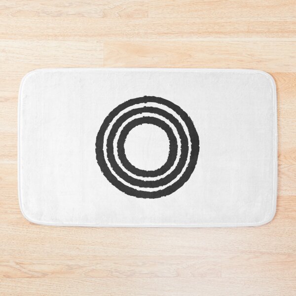 Item preview, Maze Triple-Line Letter O in Matte-Black designed and sold by uncoXab.
