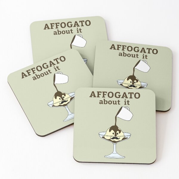 Item preview, Affogato About It Italian Coffee Humor designed and sold by Milasneeze.