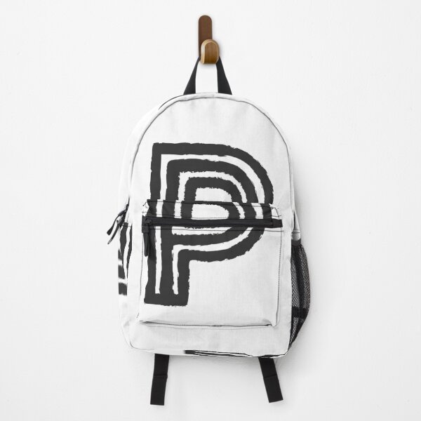 Item preview, Maze Triple-Line Letter P in Matte-Black designed and sold by uncoXab.