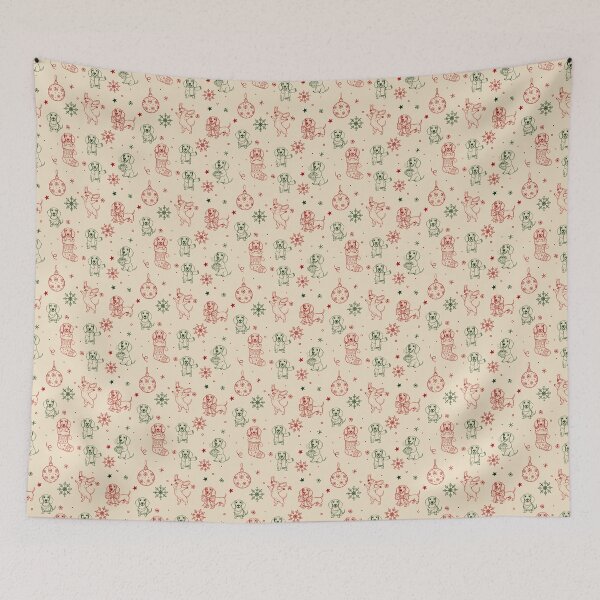 Item preview, Christmas Dachshund Christmas Pattern designed and sold by sashica.