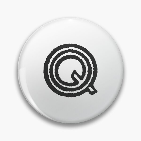 Item preview, Maze Triple-Line Letter Q in Matte-Black designed and sold by uncoXab.