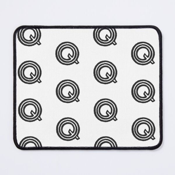 Item preview, Maze Triple-Line Letter Q in Matte-Black designed and sold by uncoXab.
