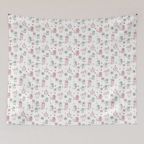 Item preview, Christmas Dachshund Christmas Pattern designed and sold by sashica.