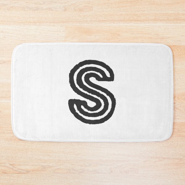Item preview, Maze Triple-Line Letter S in Matte-Black designed and sold by uncoXab.