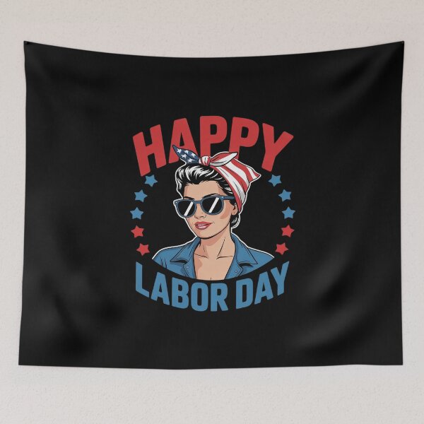 Item preview, Happy Labor Day For Women Labor Day Messy Bun USA Flag1  designed and sold by MathisBellanger.