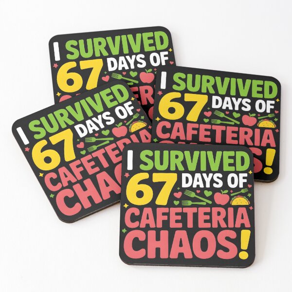 Item preview, I Survived 67 Days of Cafeteria Chaos Lunch Lady Staff Squad designed and sold by BLZART.