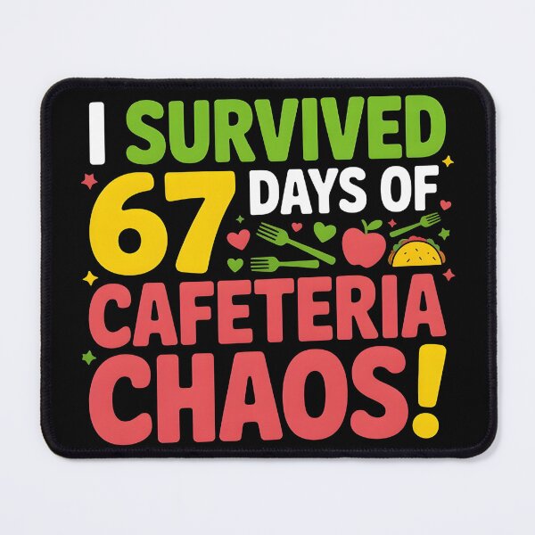 Item preview, I Survived 67 Days of Cafeteria Chaos Lunch Lady Staff Squad designed and sold by BLZART.