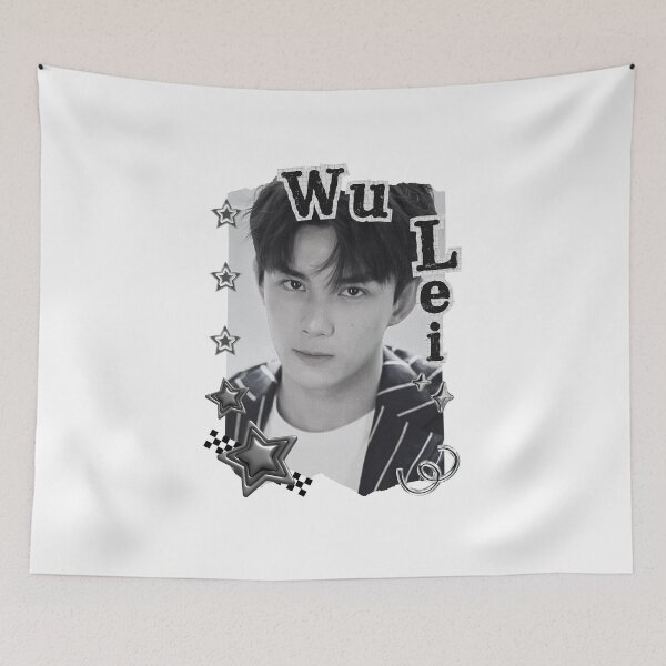 Item preview, Wu Lei (Leo Wu) (吴磊) Chinese Actor Cdrama Chinese Entertainment Black and White Collage Digital Art Portrait designed and sold by AJUNICE STUDIO.