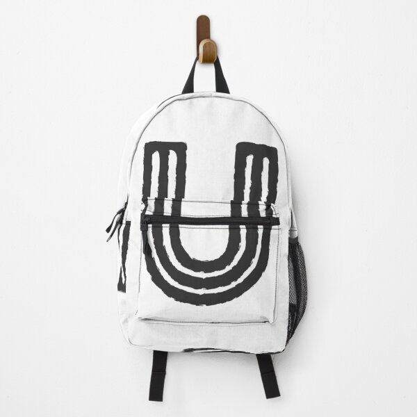 Item preview, Maze Triple-Line Letter U in Matte-Black designed and sold by uncoXab.