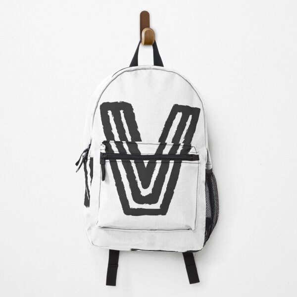 Item preview, Maze Triple-Line Letter V in Matte-Black designed and sold by uncoXab.