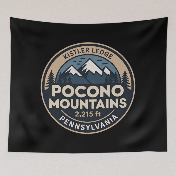 Item preview, Pocono Mountains Kistler Ledge– Pennsylvania Vintage Travel  designed and sold by VividOrganica.