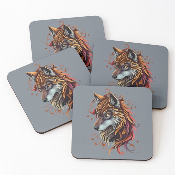 Item preview, Autumn Spirit Wolf Artwork designed and sold by Storyveil.