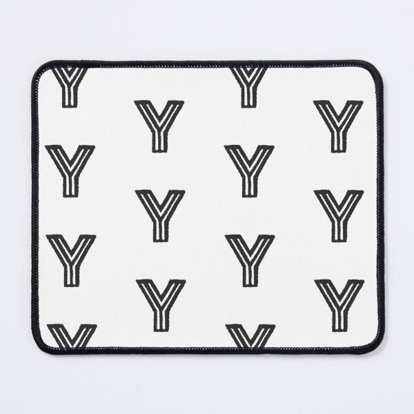 Item preview, Maze Triple-Line Letter Y in Matte-Black designed and sold by uncoXab.