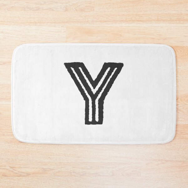 Item preview, Maze Triple-Line Letter Y in Matte-Black designed and sold by uncoXab.