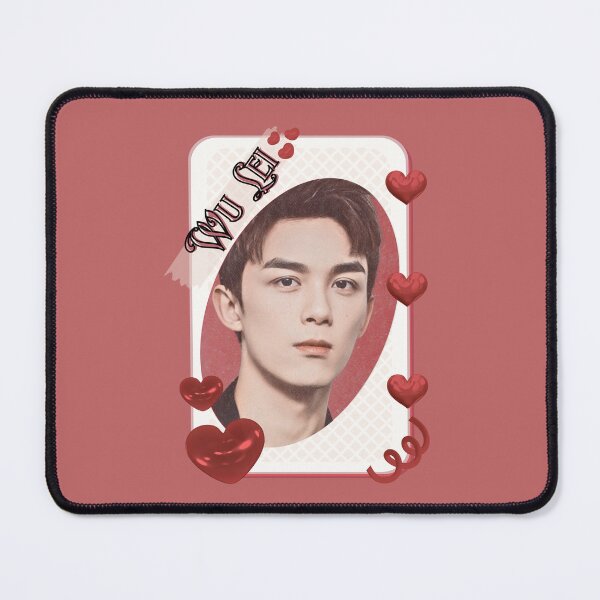 Item preview, Wu Lei (Leo Wu) (吴磊) Chinese Actor Cdrama Chinese Entertainment Card Red Aesthetic Collage Design designed and sold by AJUNICE STUDIO.