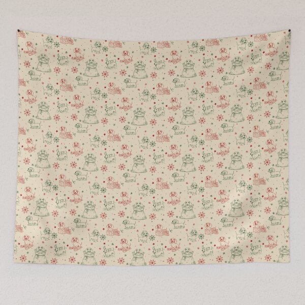 Item preview, Christmas Dachshund Christmas Pattern designed and sold by sashica.